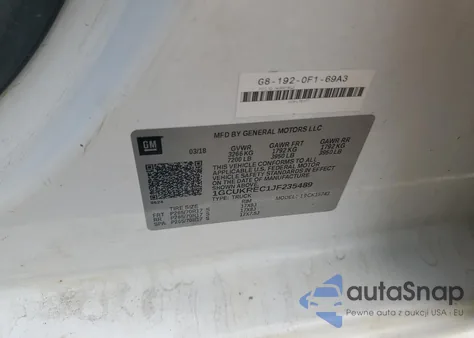 2018 Chevrolet Silverado K1500 Lt z USA, uszkodzony, nr VIN 1GCUKREC1JF235489